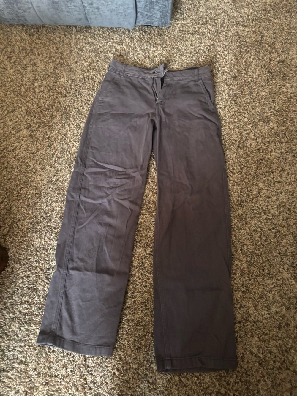 Garage Women's Straight-Leg Pants in Charcoal Gray
